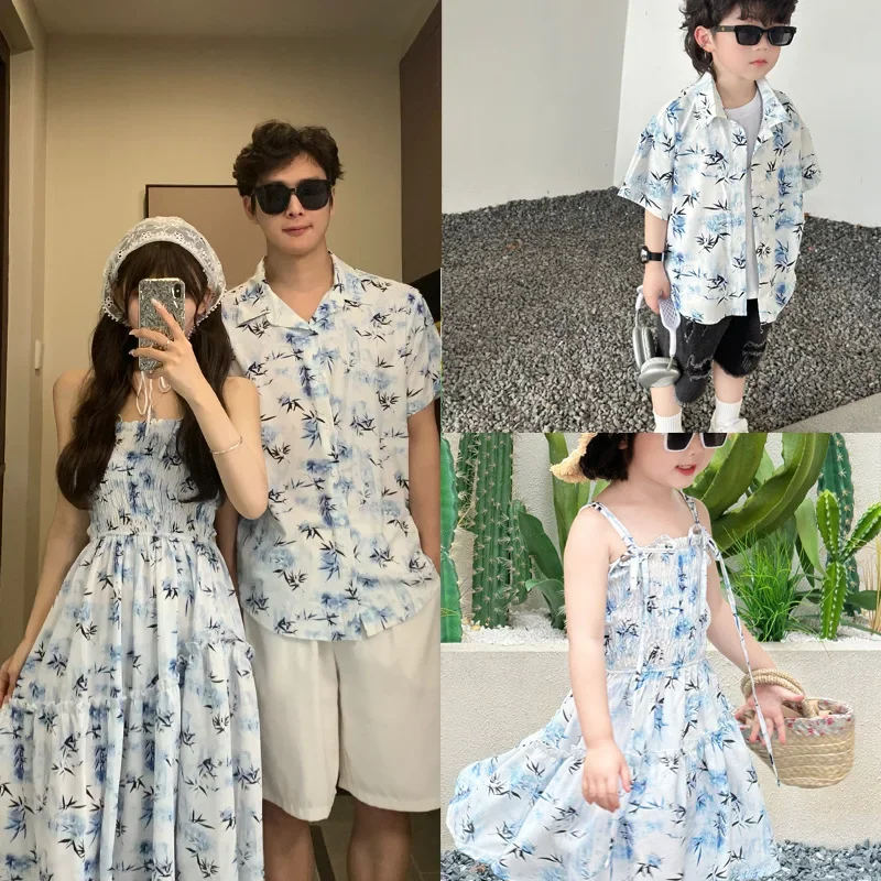 Summer Clothing Holiday - Resort Couple Look Parents and Children