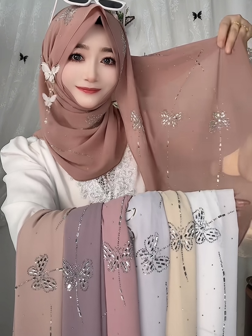 Summer Clothing Hijab - Ngọc Trai Trang Trí Dễ Mặc