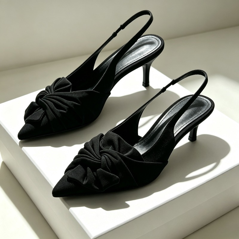 Summer Clothing Dress - Elegant Bowknot Pointed Toe Pumps Women