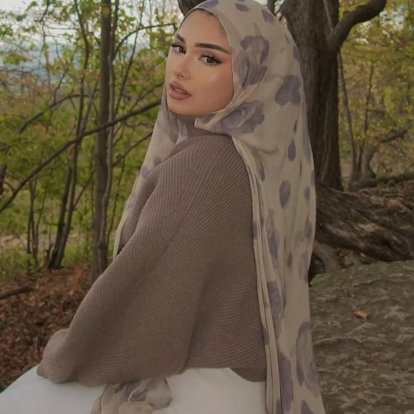 Summer Clothing Hijab - Printed Cotton Hijab New Printed Cotton