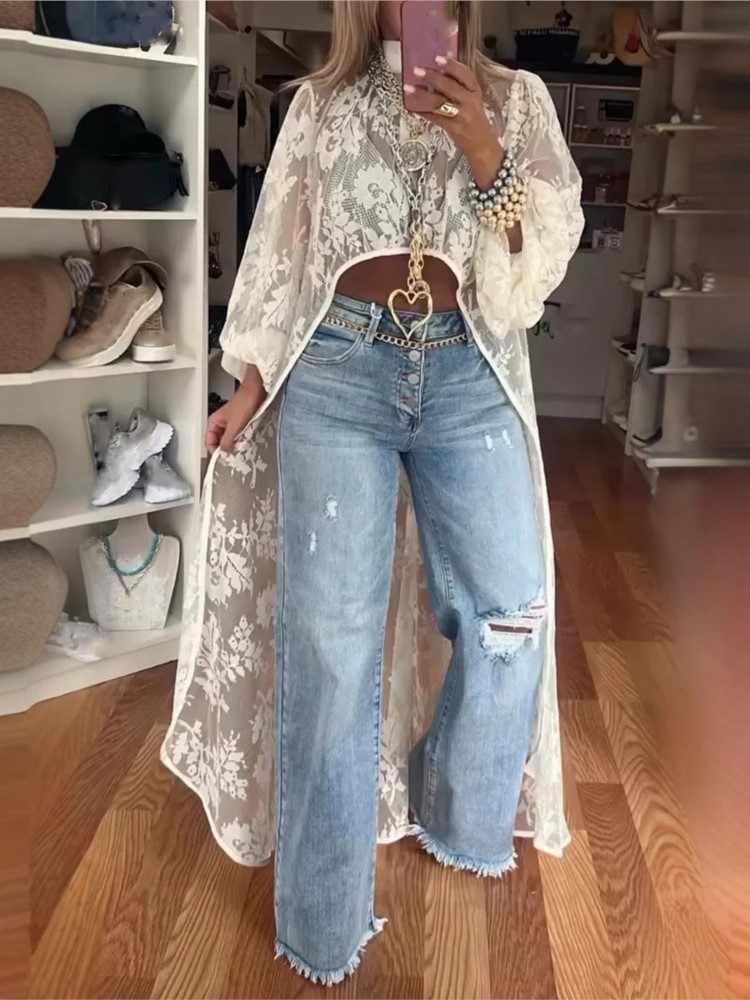 Lady Fashion Lace Shirt Top Ca - đánh giá và giá Summer Clothing Holiday
