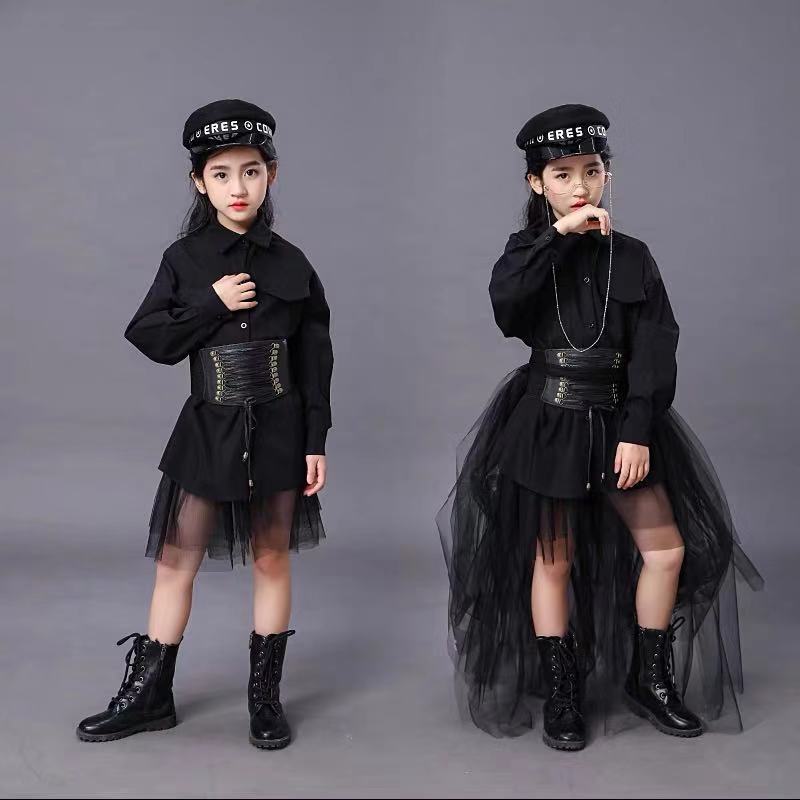 Children's Black Suit Girls Mo - đánh giá và giá Summer Clothing Girls