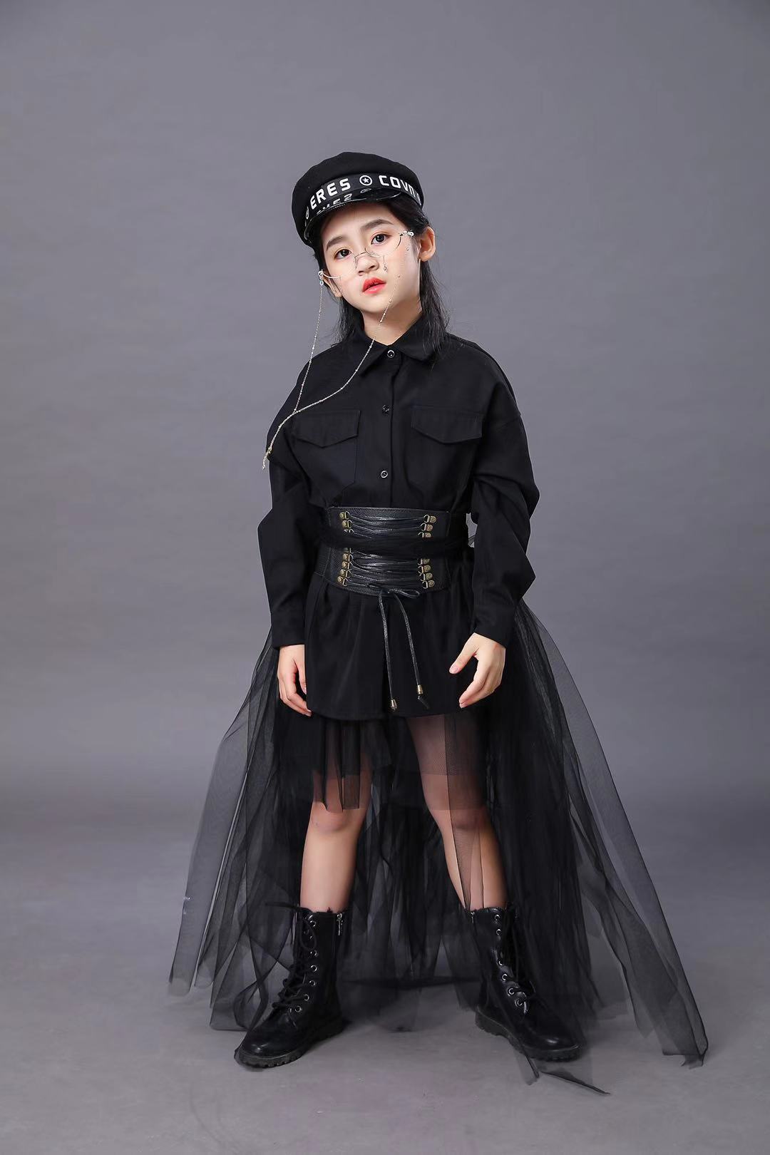 Children's Black Suit Girls Mo - đánh giá và giá Summer Clothing Girls