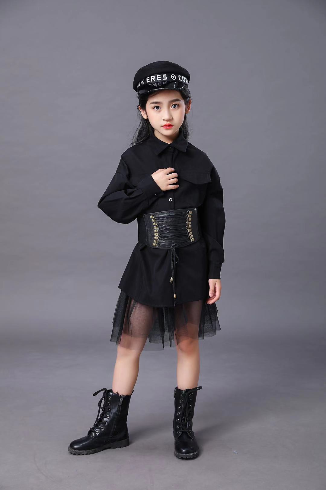 Children's Black Suit Girls Mo - đánh giá và giá Summer Clothing Girls