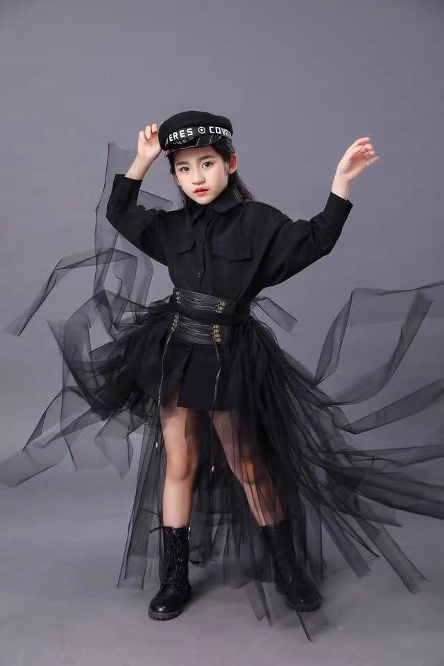 Children's Black Suit Girls Mo - đánh giá và giá Summer Clothing Girls