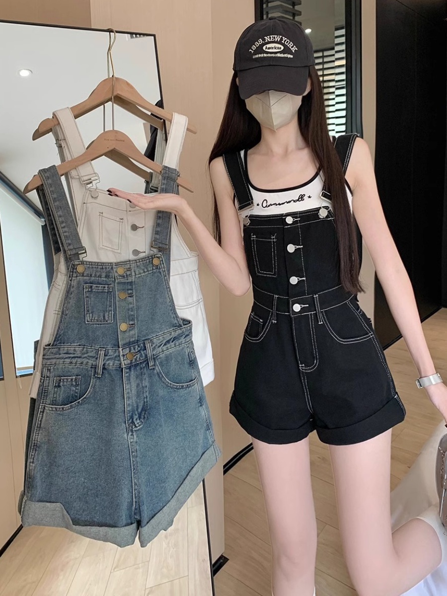 Rompers Women Solid Suspenders - đánh giá và giá Summer Loving Clothing