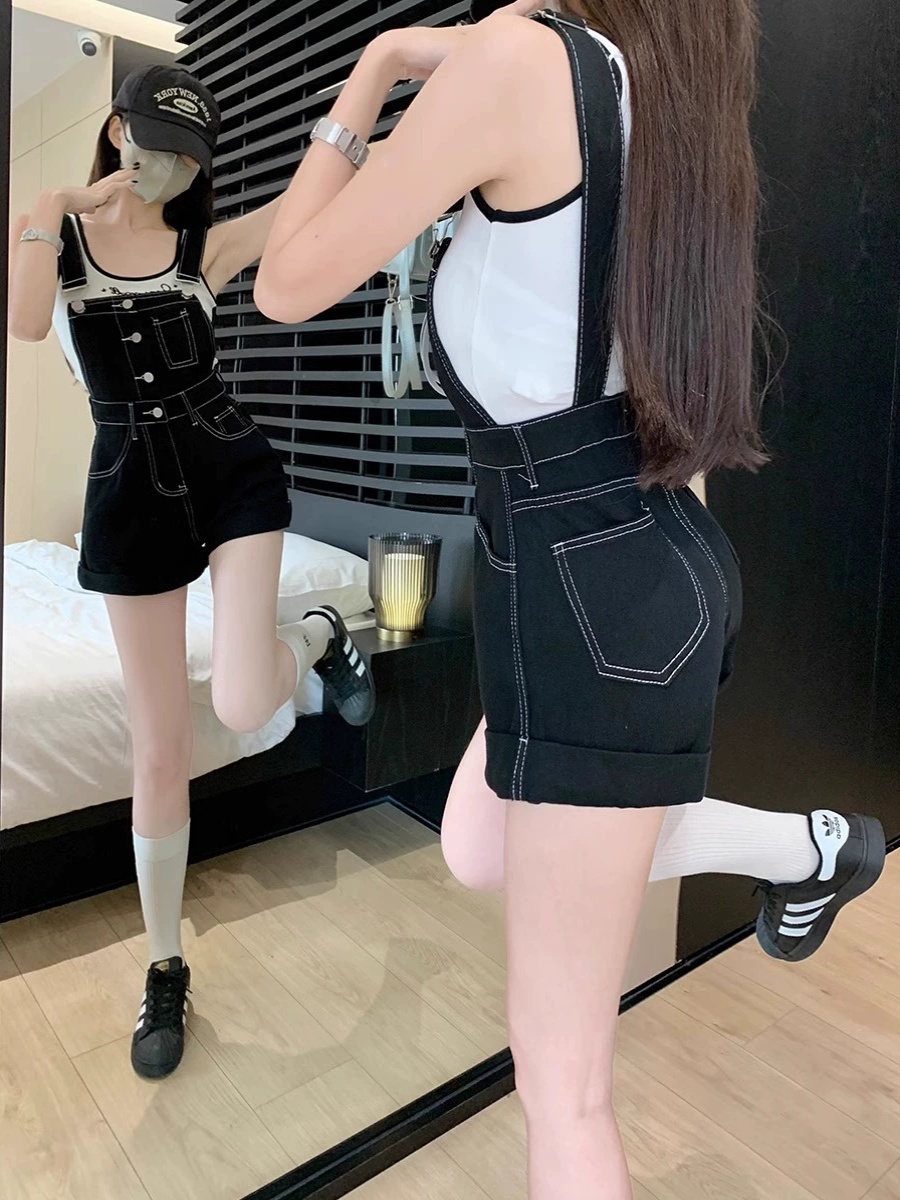 Rompers Women Solid Suspenders - đánh giá và giá Summer Loving Clothing