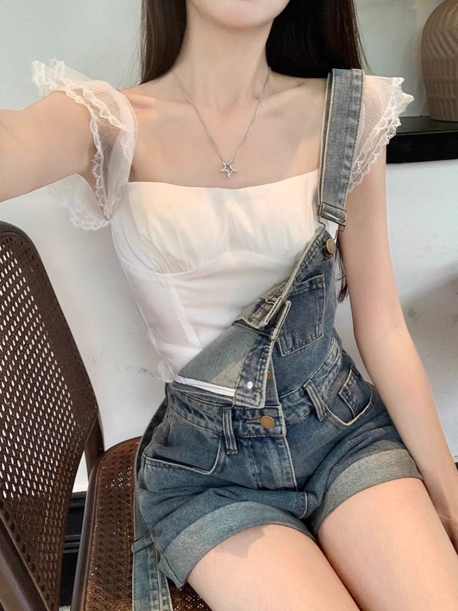 Rompers Women Solid Suspenders - đánh giá và giá Summer Loving Clothing