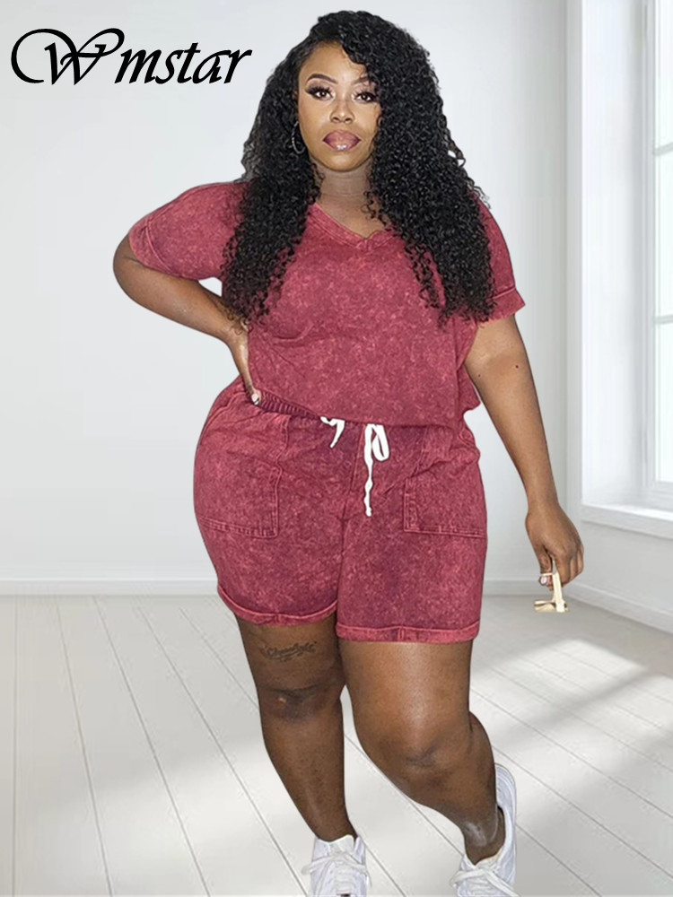 Wmstar Plus Size Two Piece Out - đánh giá và giá Summer Clothing Wholesale