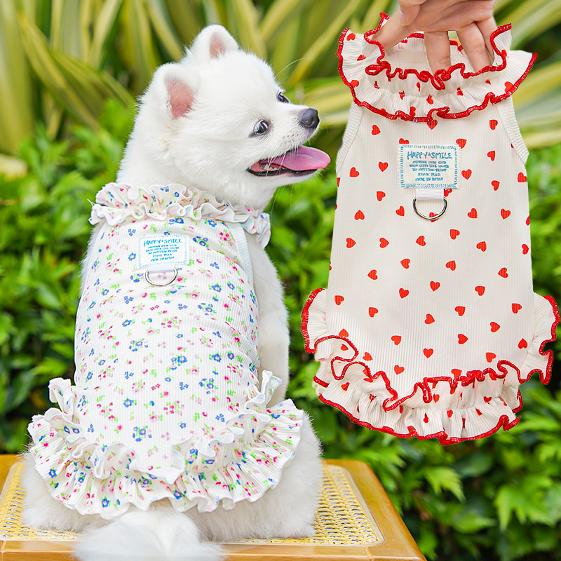 Fashion Floral Dog Dress Dog S - đánh giá và giá Summer Loving Clothing