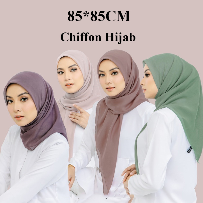 85*85CM Headwrap Heavy Chiffon - đánh giá và giá Summer Clothing Hijab