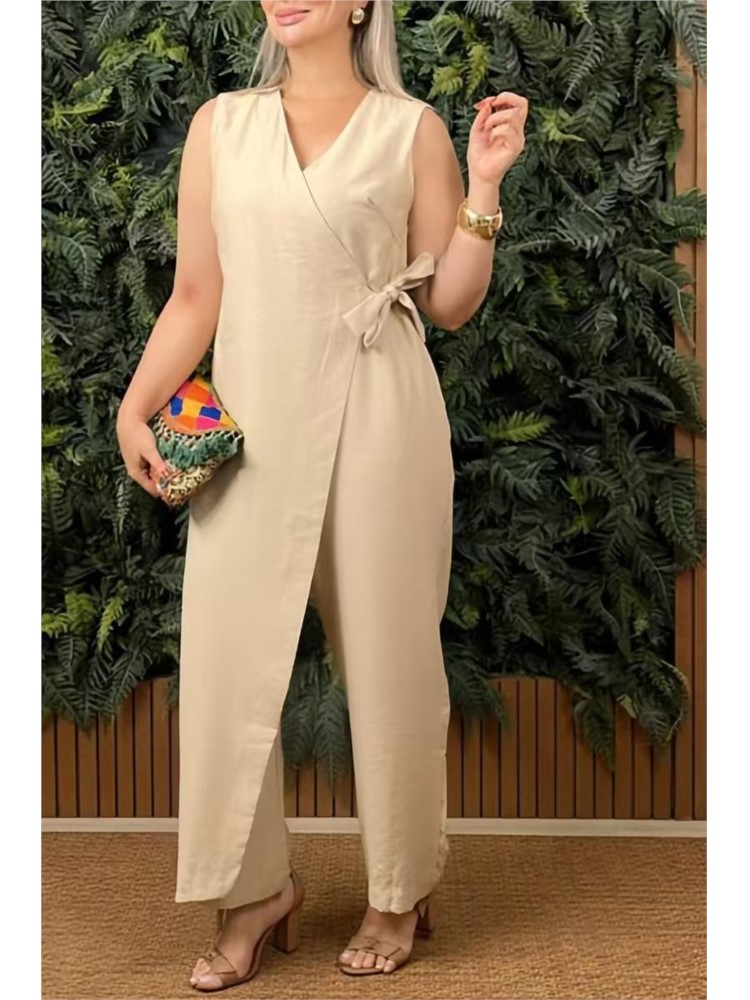 Female Casual Jumpsuit V-Neck  - đánh giá và giá Summer Clothing Holiday