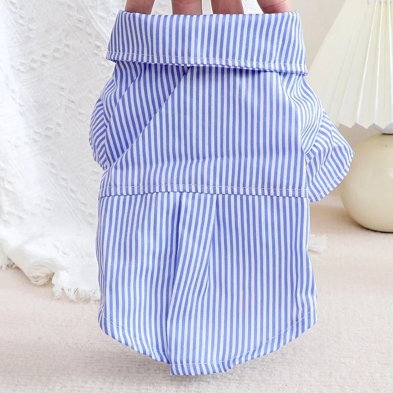 Pet Dog Clothes Bowknot Stripe - đánh giá và giá Summer Clothing Wholesale