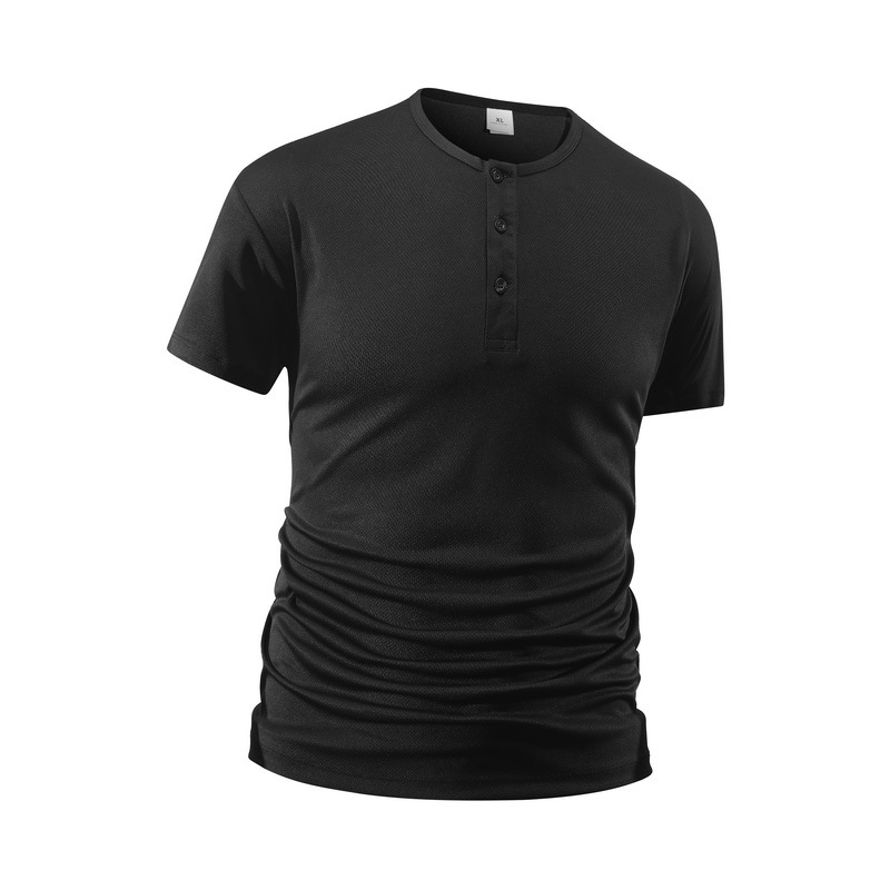 Men's Short Sleeve Henley Neck - đánh giá và giá Summer Clothing For Young Men
