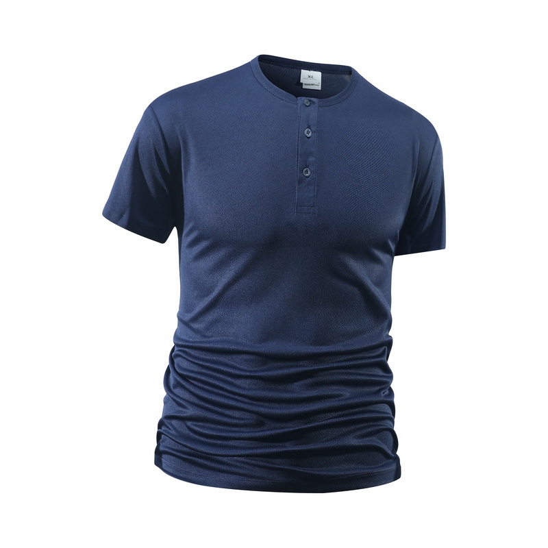Men's Short Sleeve Henley Neck - đánh giá và giá Summer Clothing For Young Men