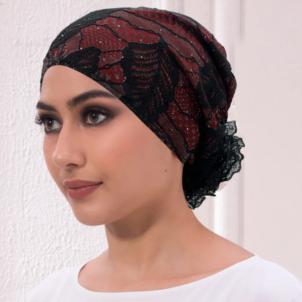 Embroidery Turban Cap for Wome - đánh giá và giá Summer Clothing Hijab