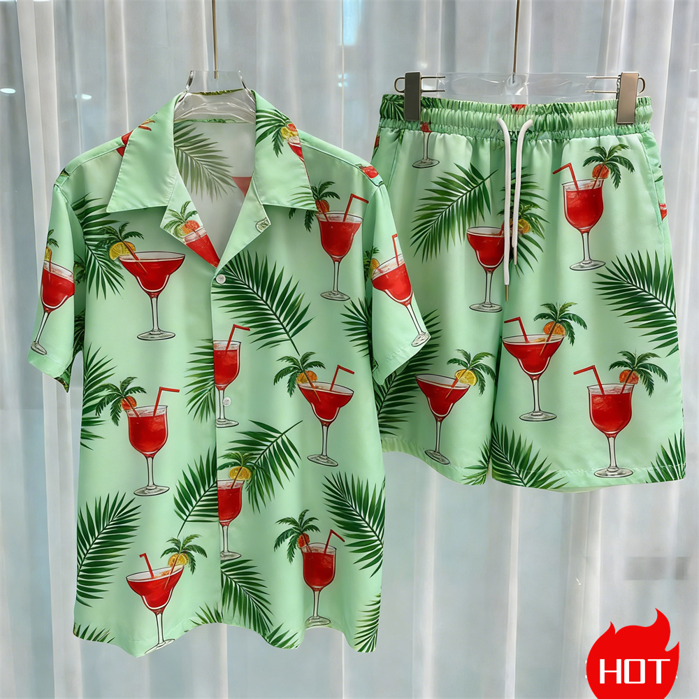 Summer Men's Shirt Sets Plants - đánh giá và giá Summer Clothing Patterns