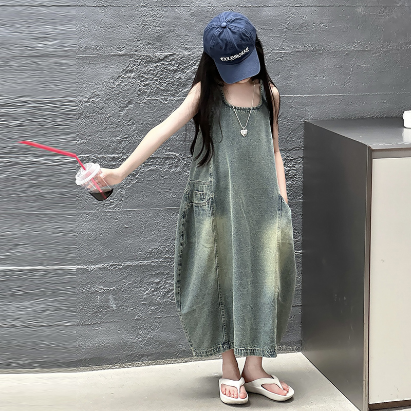 Vintage Blue Children Girls Hi - đánh giá và giá Summer Clothing Girls