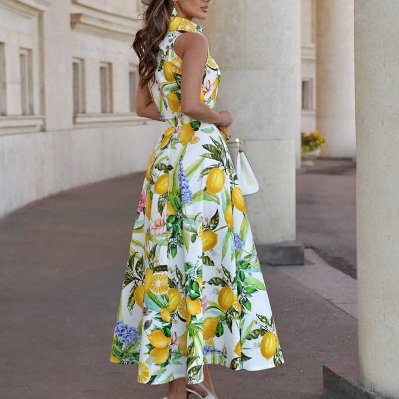 Women's Fashion Lemon Print Sl - đánh giá và giá Summer Clothing Girls