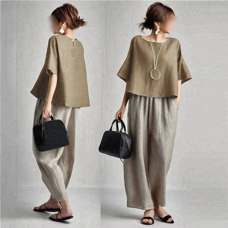 Summer New Casual Fashion roun - đánh giá và giá Summer Clothing Online