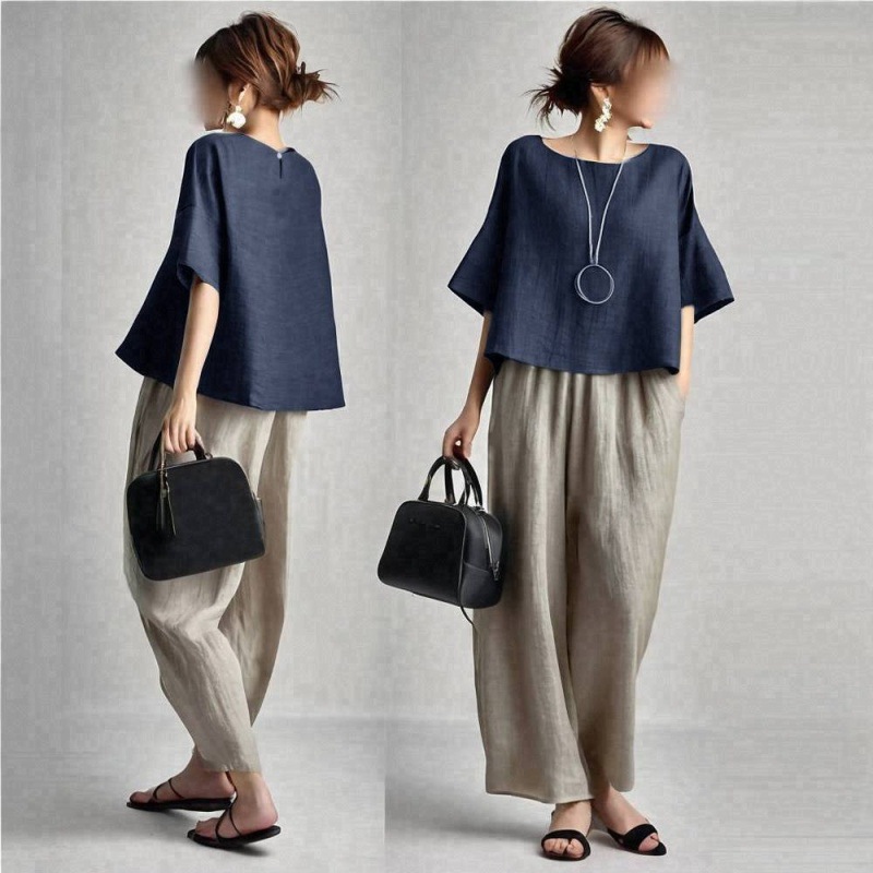 Summer New Casual Fashion roun - đánh giá và giá Summer Clothing Online