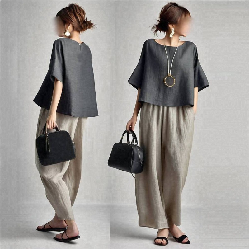 Summer New Casual Fashion roun - đánh giá và giá Summer Clothing Online