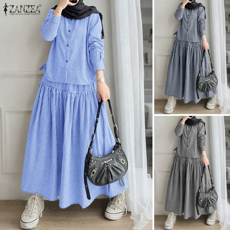 ZANZEA Muslim 2 Piece Sets Hij - đánh giá và giá Summer Clothing Hijab
