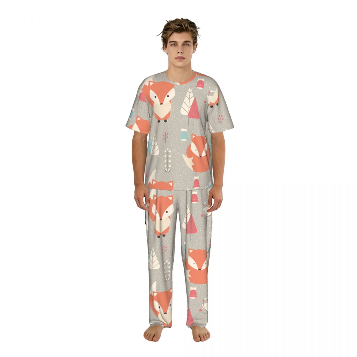Men Pajamas Suit Short Sleeved - đánh giá và giá Summer Clothing Patterns
