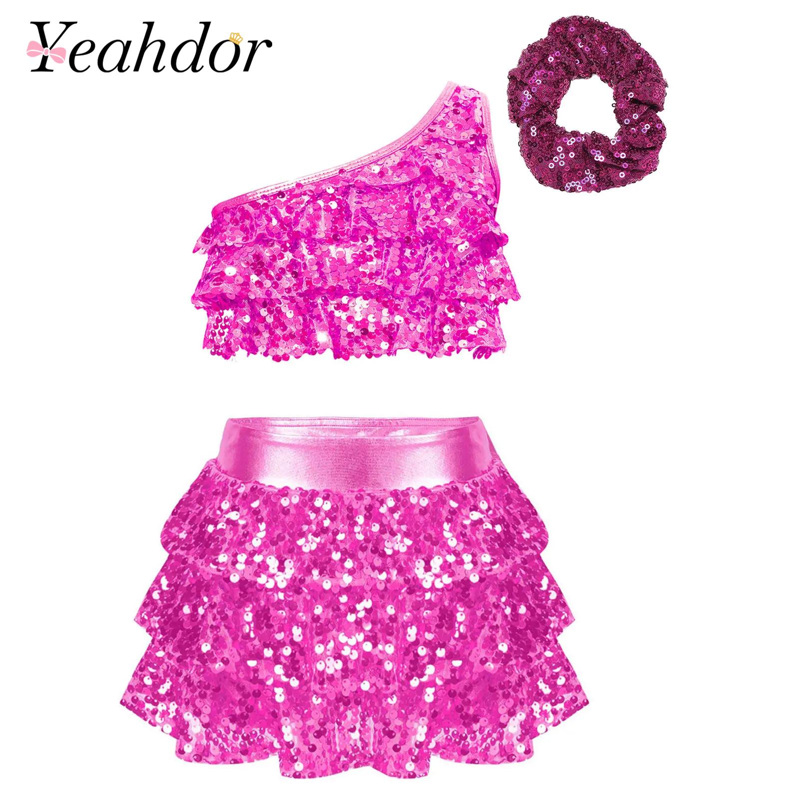 Kids Girls Shiny Sequins Latin - đánh giá và giá Summer Clothing Girls