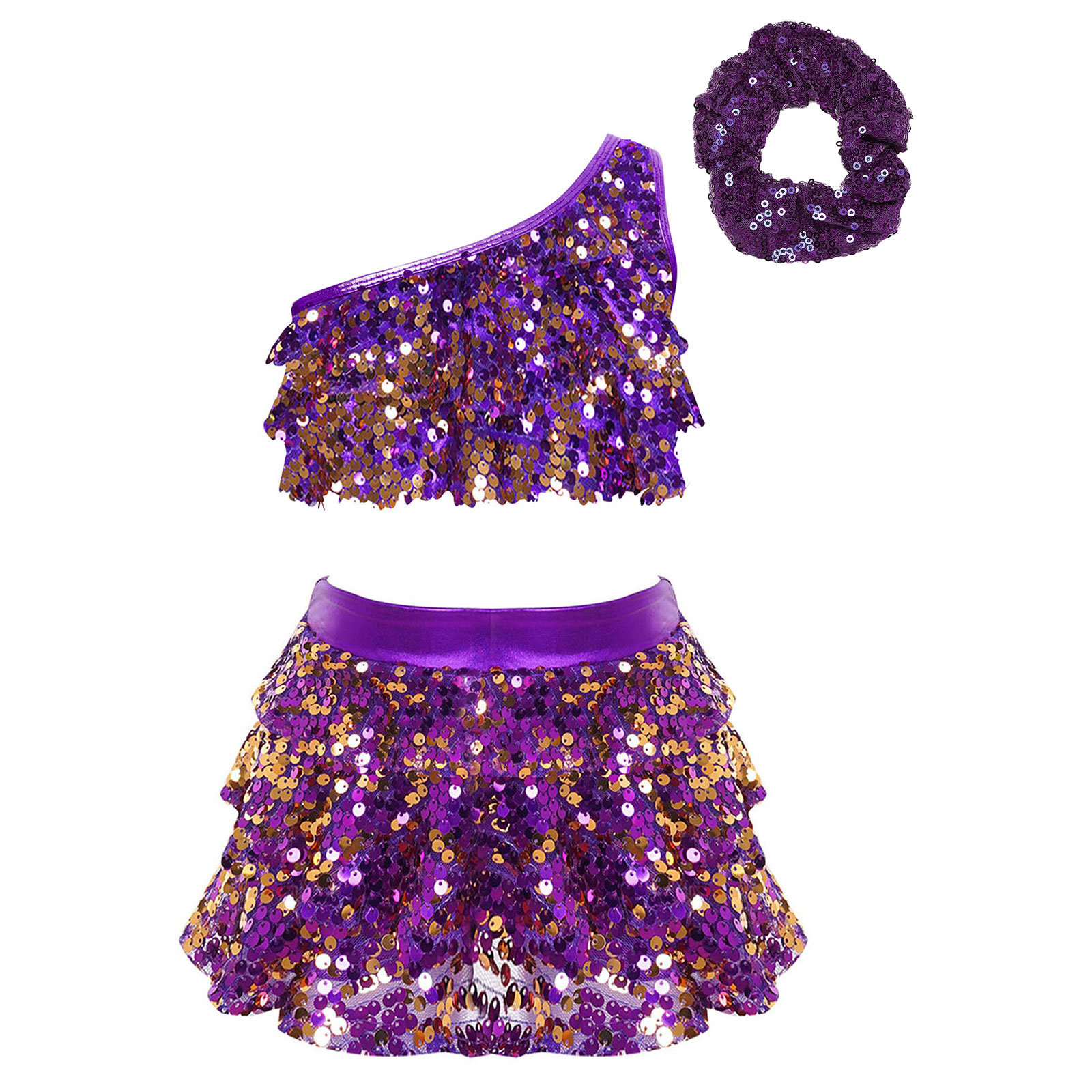 Kids Girls Shiny Sequins Latin - đánh giá và giá Summer Clothing Girls