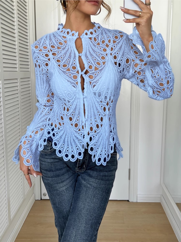 White Lace Shirt For Women Fas - đánh giá và giá Summer Clothing Holiday