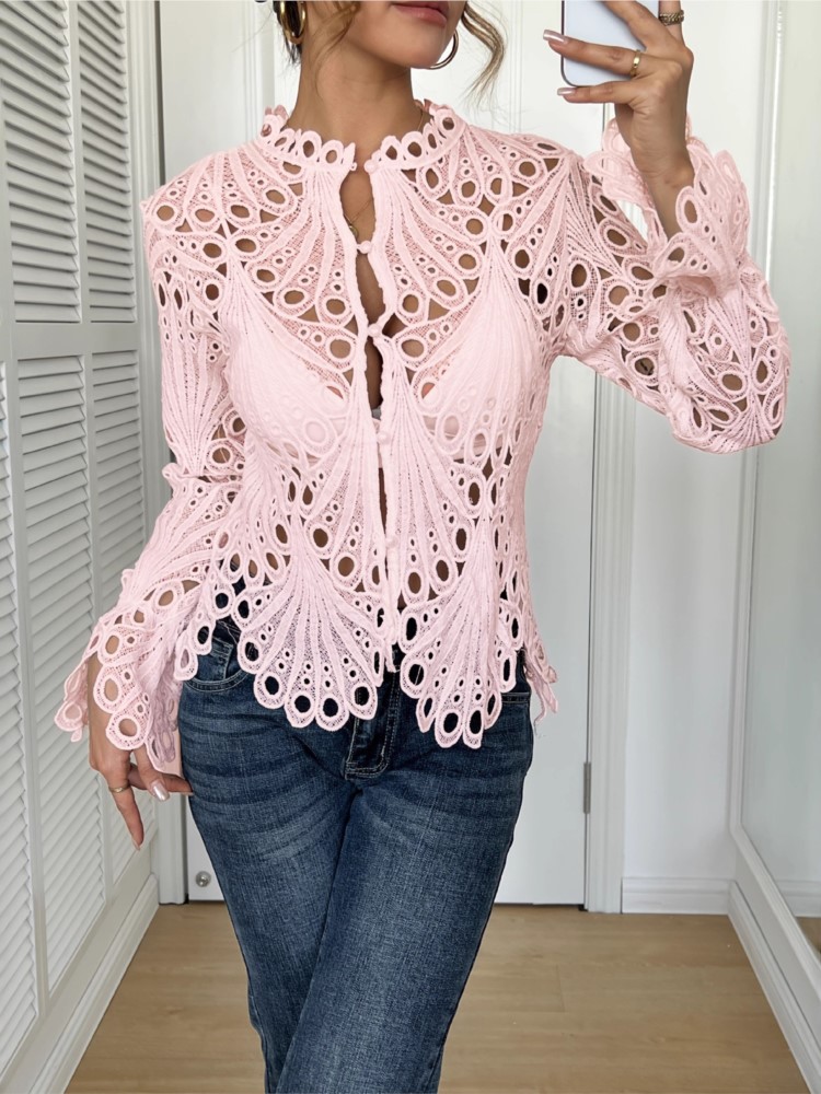 White Lace Shirt For Women Fas - đánh giá và giá Summer Clothing Holiday