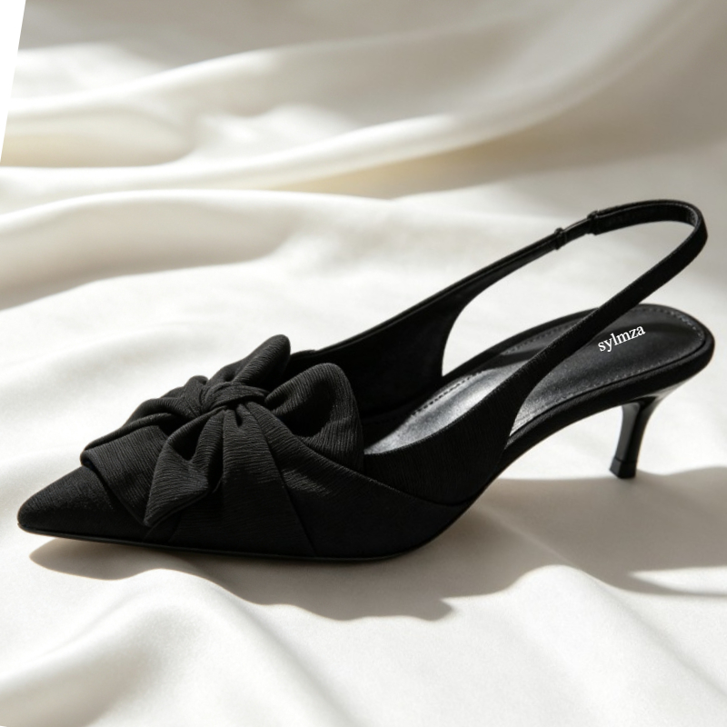 Elegant Bowknot Pointed Toe Pu - đánh giá và giá Summer Clothing Dress