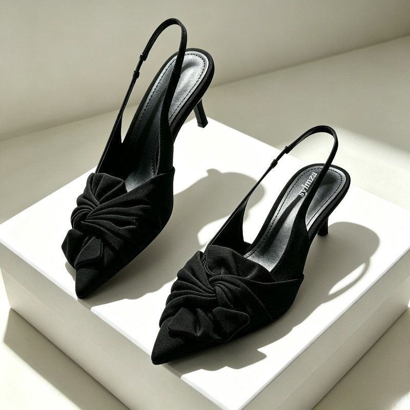 Elegant Bowknot Pointed Toe Pu - đánh giá và giá Summer Clothing Dress