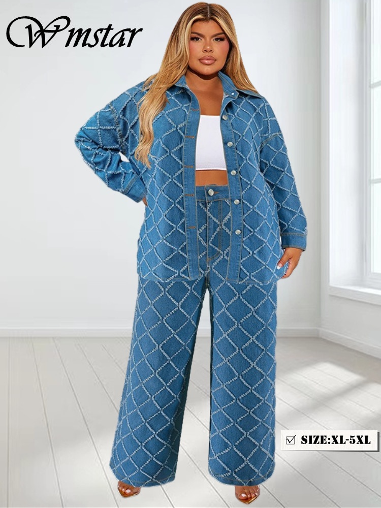 Wmstar Plus Size Denim Two Pie - đánh giá và giá Summer Clothing Wholesale