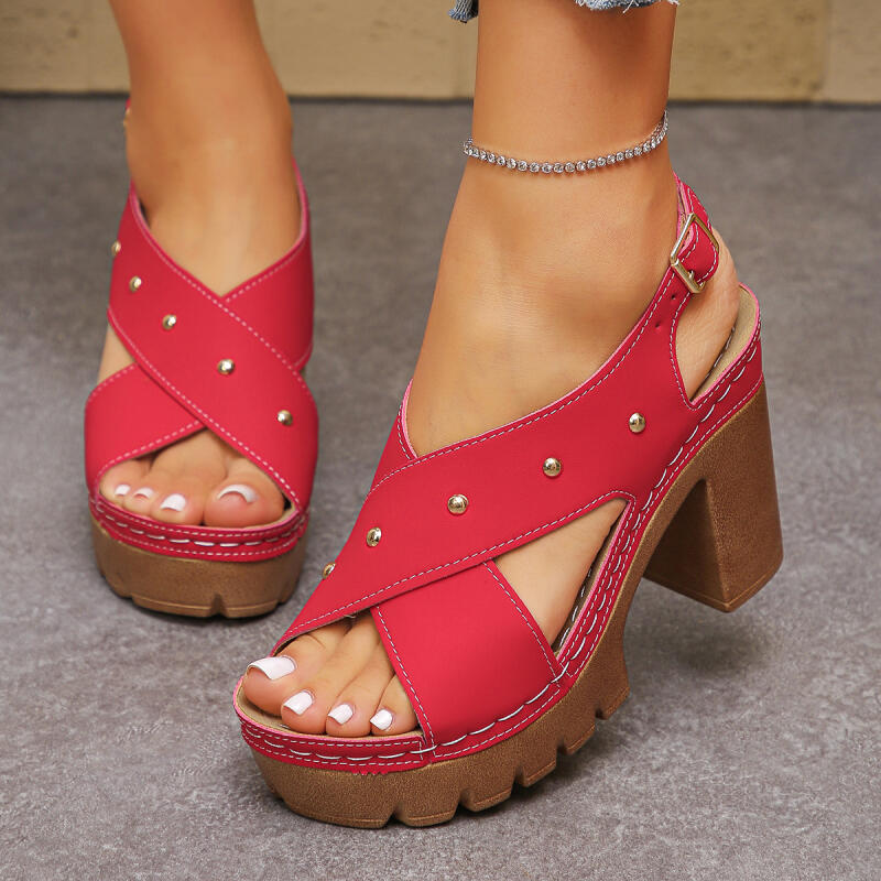 Vintage Super High Heel Cross  - đánh giá và giá Summer Clothing Dress