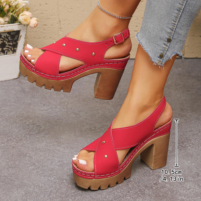 Vintage Super High Heel Cross  - đánh giá và giá Summer Clothing Dress